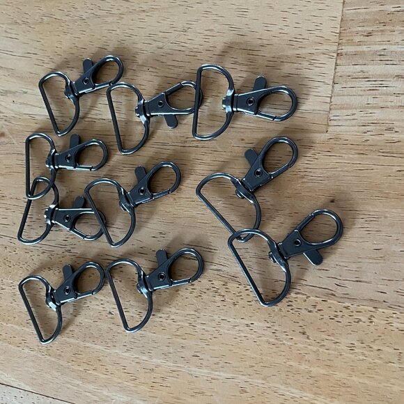 60 piece Swizel Snap Hook D Ring Metal Lobster Clasps - Picture 9 of 14